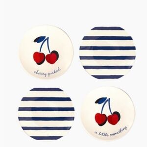 Kate Spade Cherries Tidbit plates